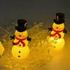 LED Snowman Night Light USB Powered Color Changing Soft Glowing Light Transparent Plastic Christmas Decoration