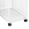Rolling Cart with Wheels File Folder Storage Trolley On Organizer for Dormitory