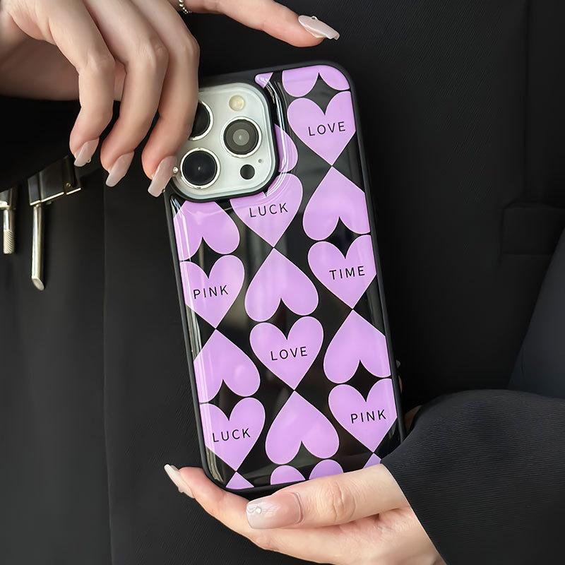 iPhone Case Resin Case for HUAWEI Mate60pro Pink Heart