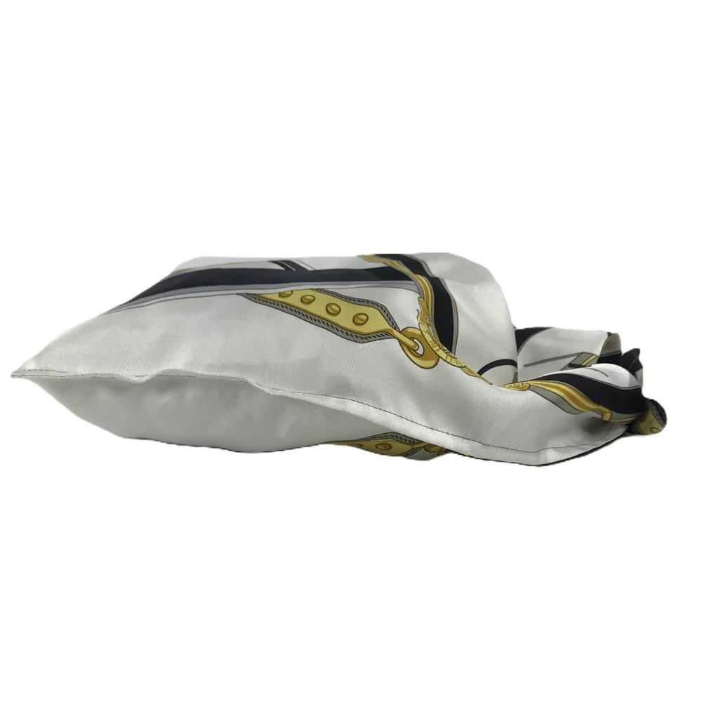 Hermes Petit H Tea Ash Furoshiki PM Pouch Bag Furoshiki Hand Bag