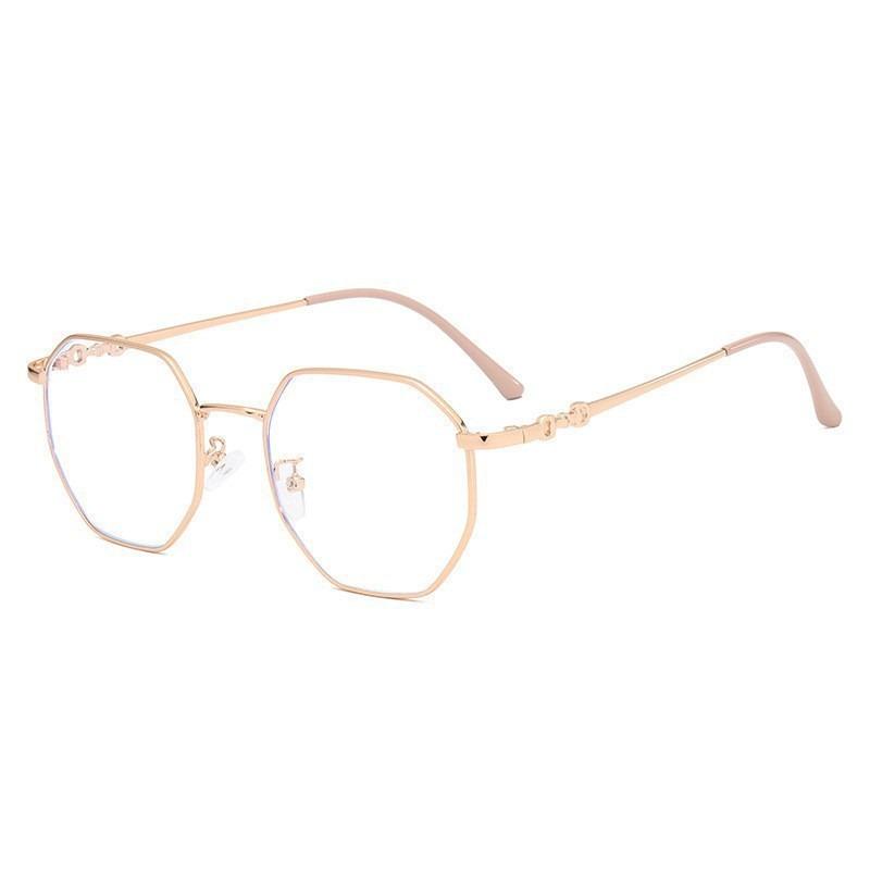 Fashion Polygon Frame Myopia Glasses Classic Vintage Anti-blue Light Eyeglasses Women Men Minus Diopter Eyewear