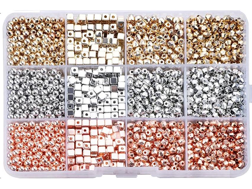 

Набор аксессуаров для украшения коробки своими руками: Комбо бусин CCB 4 мм и 5 мм