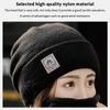Women Knitted Beanie+Scarf Sets Thicken Velvet Lining Pullover Cap Unisex Winter Warm Plush Bonnet Neck Protection Scarves Hat