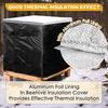 Oxford Cloth Beebeehive Insulation Cover Black Winter Bee Wrap Bee Hive Wrap  For 8 Frame Hives