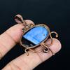 Owyhee Opal Pendant, Copper Electroformed Jewelry, Gemstone Pendant, Gift For Her Handmade Dainty Jewelry