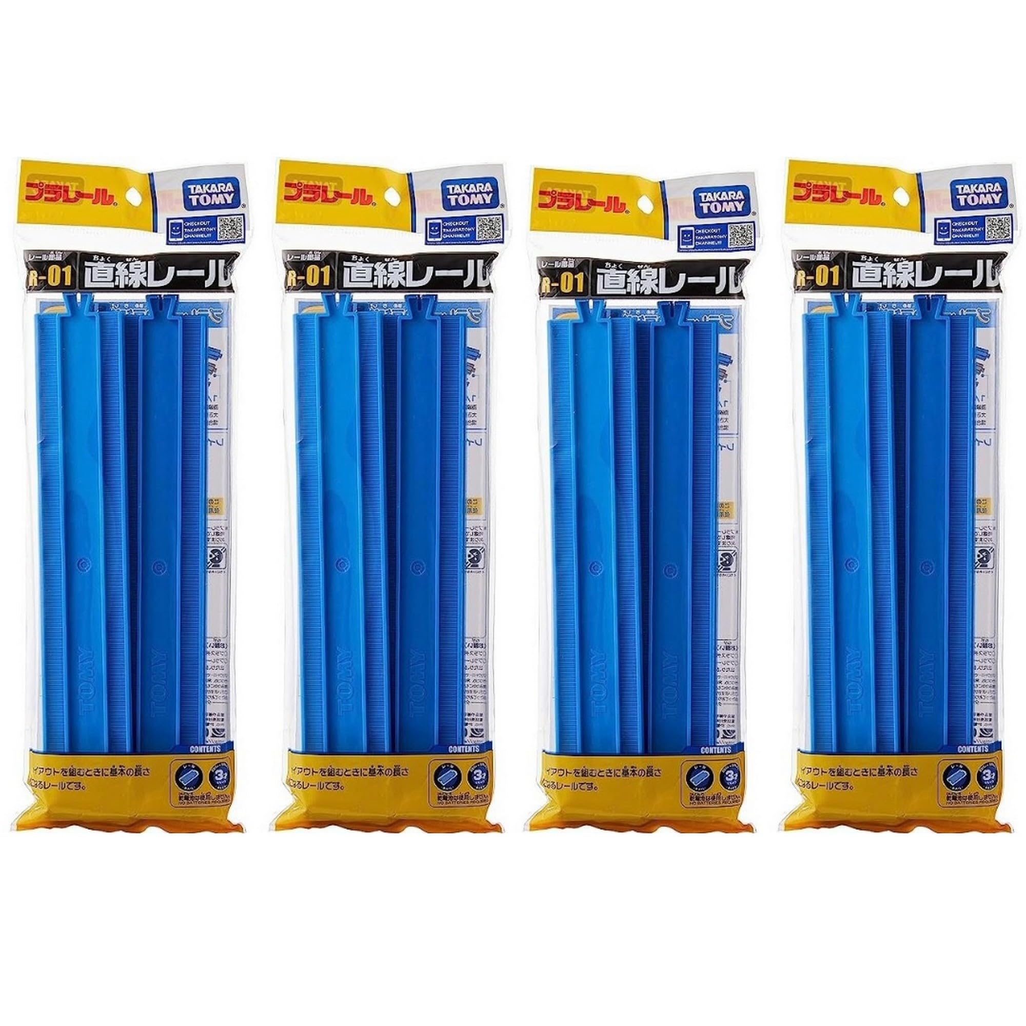 

Plarail Прямые 4 штуки в пакете x 4 пакета Штук Рельсы, (R-01) (16 всего)