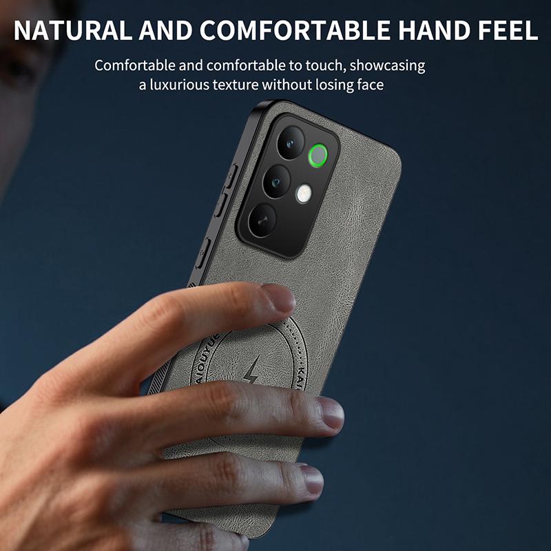 For Realme C85 New Style Leather Phone Case For Realme C85 For Magsafe Magnetic Wireless Charge Cover For Realme C85 Cases Shell