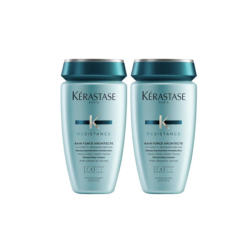 Kerastase Strong repairing shampoo, oil control, rich, fluffy and clean, soapy scent /// 250ml*2 коричневый