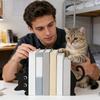 Katten Boekensteunen Creatieve metalen boekensteun met katten thema Schattige Kat vorm Stopper Boeken display stand voor Thuis Boekenkast Slaapkamer