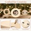 10Pcs Set Hanging Rope Round Wooden Frame 3.94in DIY Wooden Crafts  DIY Crafts Project