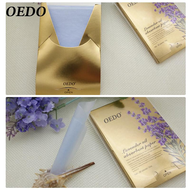 OEDO 90 buc/cutie Ulei de lavandă Foi de hârtie absorbantă Îngrijirea feței Repararea Îngrijirea pielii Reduce uleiul Menține fața curată Tratament acnee Albire Controlul uleiului