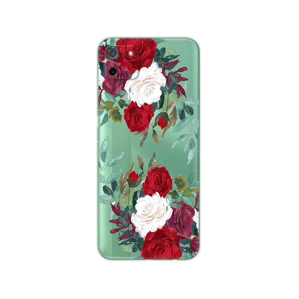 För Realme C11 2021 2020 Fodral TPU Silicon Back Cover Telefonfodral För OPPO RealmeC11 C 11 Soft Fodral RMX3231 RMX2185 stötfångare 6,5 tum