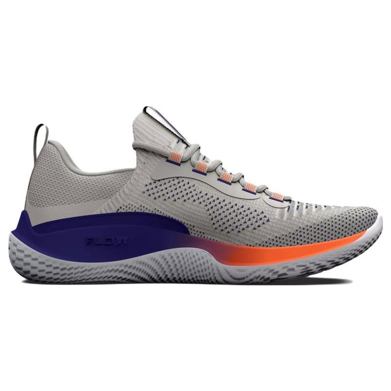 Under Armour Flow Dynamic 'Grey Blue Orange' Sneakers 3026106-101