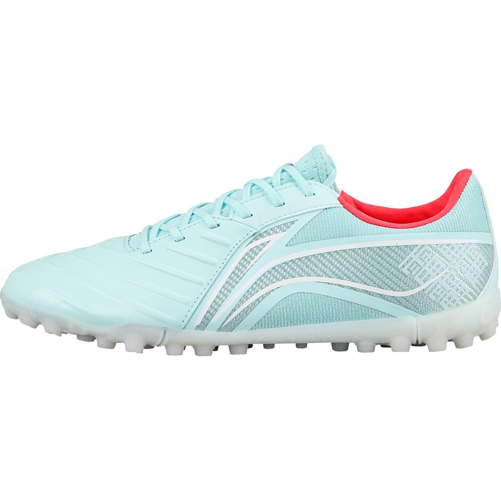 New LiNing Jin TF Turf Artificial Ground Shock Absorbers Slip Resistant Soccer Shoes Men's Island Blue YSTT021-7
