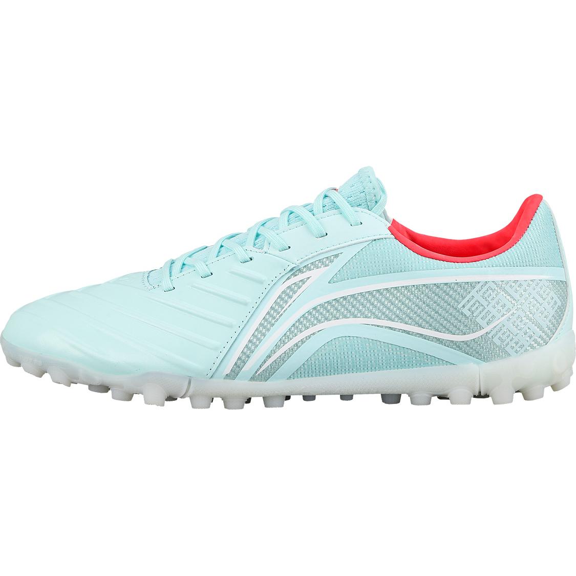 

новые LiNing Jin TF Turf Обувь для искусственного покрытия Амортизаторы Нескользящие Футбольные бутсы Мужские Островной синий 38