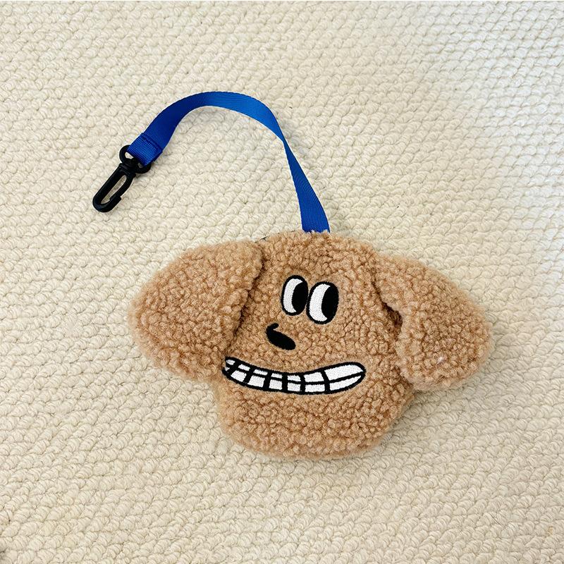 

Ins Style Cute Plush Puppy Outdoor Portable Waste Bag Dispenser Carrier Dog Clean Bag Holder Storage Box Bag Accessories