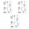 Facet Tattoo Sticker 16-Piece Set Facet Tattoo 014 3-Set, 3 Sets