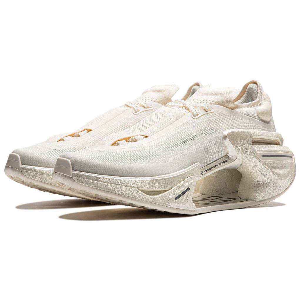 Li Ning Shadow 3.0 Cushioning Abrasion Resistant Breathable Rebound Low Top Running Shoes Unisex Ecru ARRU005-6