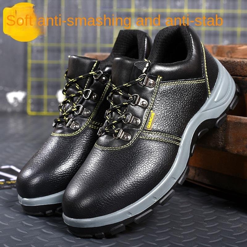 Arbeitsschuhe Stahlkappe Anti-Quetschschutz Baustellensicherheitsschuhe Anti-Stahlsohle Durchtrittsicher Anti-Öl Schutzschuhe