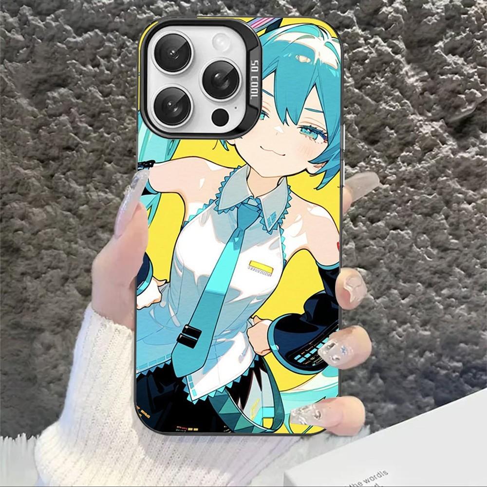 Cartoon Kawaii H-Hatsune Cute M-Miku Phone Case For IPhone 16 15 14 13 12 11 Pro Max X XR XSMAX 8 7 Matte Shockproof Back Cover