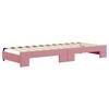 Pull Out Daybed Pink 80 x 200 cm Velvet
