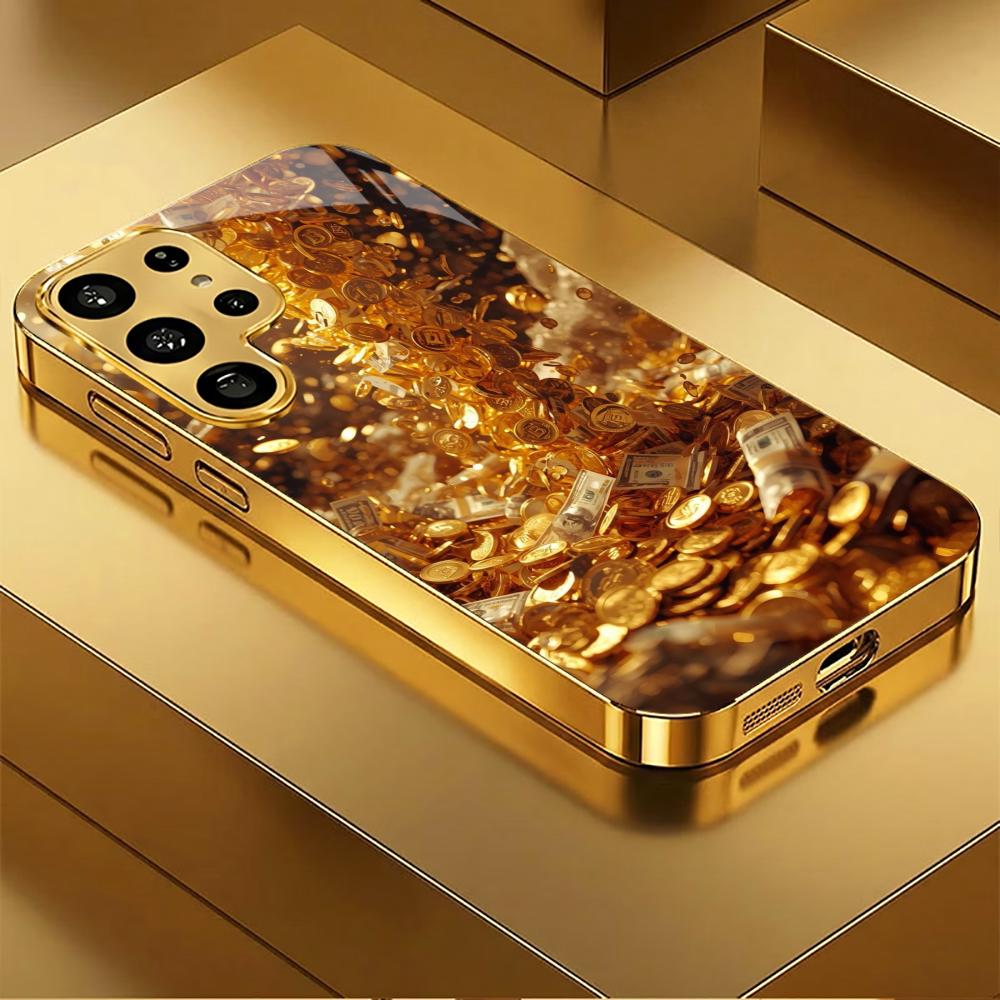 

Wealth Protection High-end PhoneCase Electroplated Glass PhoneCase for Samsung Galaxy S26 S25 S24 S23 S22 S21 FE,Ultra,Plus GalaxyS25