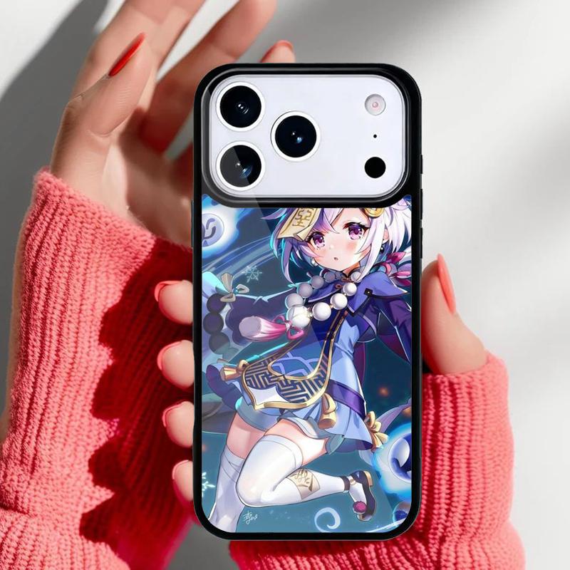 Qiqi Klee Genshin Impact Handyhülle für iPhone 17 Air 16e 15 14 13 Pro Max Rückabdeckung für 12 11 Pro Hülle