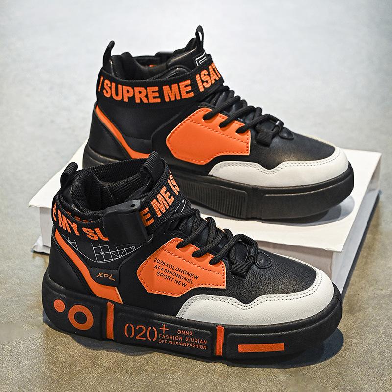 Classmates 22 New Autumn Children s Sneakers Students High Top Middle and Older Children Spring and Autumn Black Board Shoes 31
