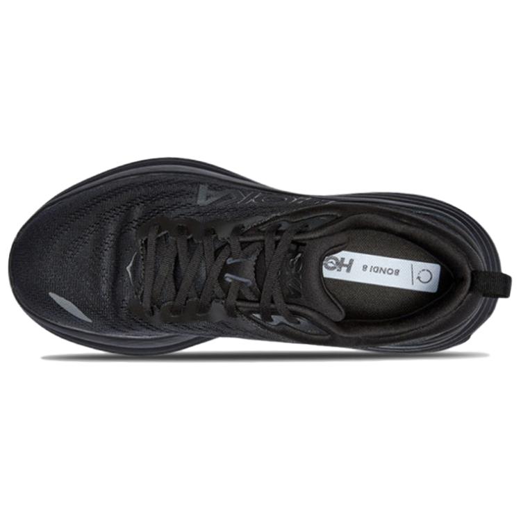 HOKA One One Bondi 8 Comfortable Low-Top Running Shoes Men Sneaker Black 1123202-BBLC-BBLC