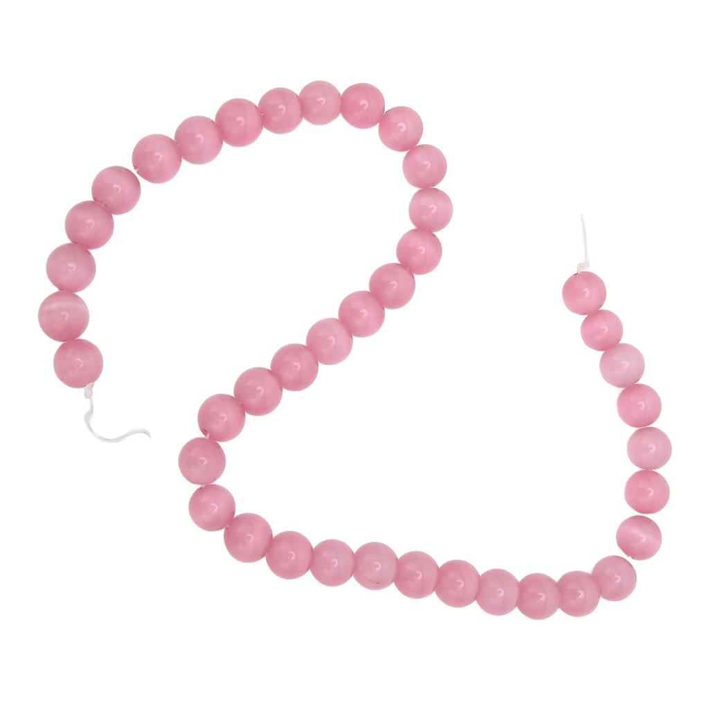 DIY Beads Glossy Smoother Excellent Polishing Cat s Eye Beads for DIY Crafts Bracelets Necklaces Earrings RingsPink