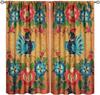 Cortinas Florais com Galo Rústico, Tratamentos de Janela de Cozinha Impressos em Arte Popular Boêmia para Sala de Estar, Quarto, Decoração de Fazenda