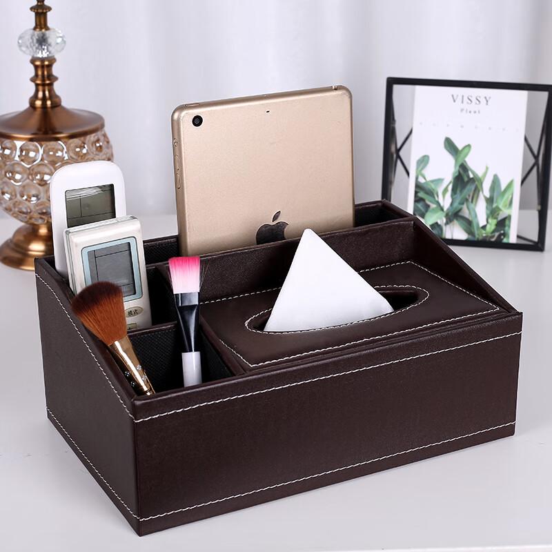 Premium Leather Multi-functional Tissue Box