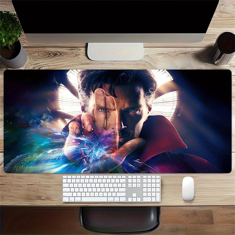 Large Multi-Size Non-Slip Rubber Base Villain, Doctor Strange Mouse Pad, Stitched Edges Keyboard Desk Mat for School, Office, Home, Gift for