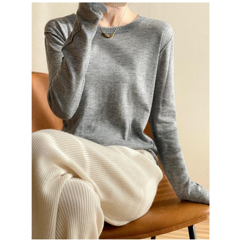 Women's Autumn Winter  pullover Sweater Knitted Bottoming Shirt Thin Coat