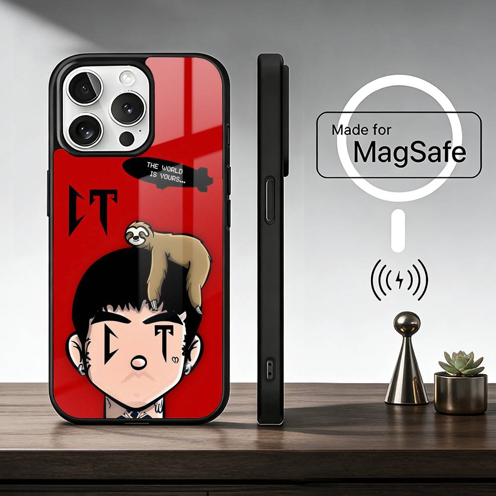 Rapper N-Natanael C-Cano Phone Case For iPhone17,16,15,14,13,12,11 Plus,Pro Max, New Magnetic Wireless Charging