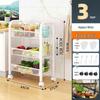 Bingyue 3-Tier Rolling Storage Cart