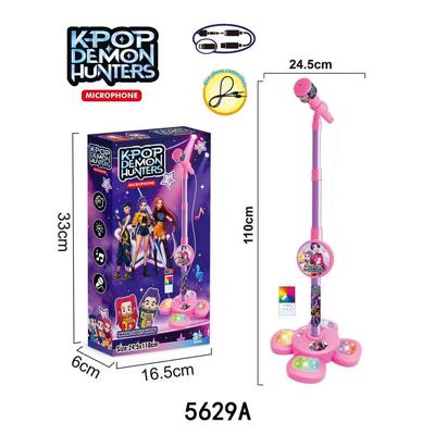 1 Kids Microphone Toy 5 Lights Boy Girl Microphone Play Songs Bluetooth Playback