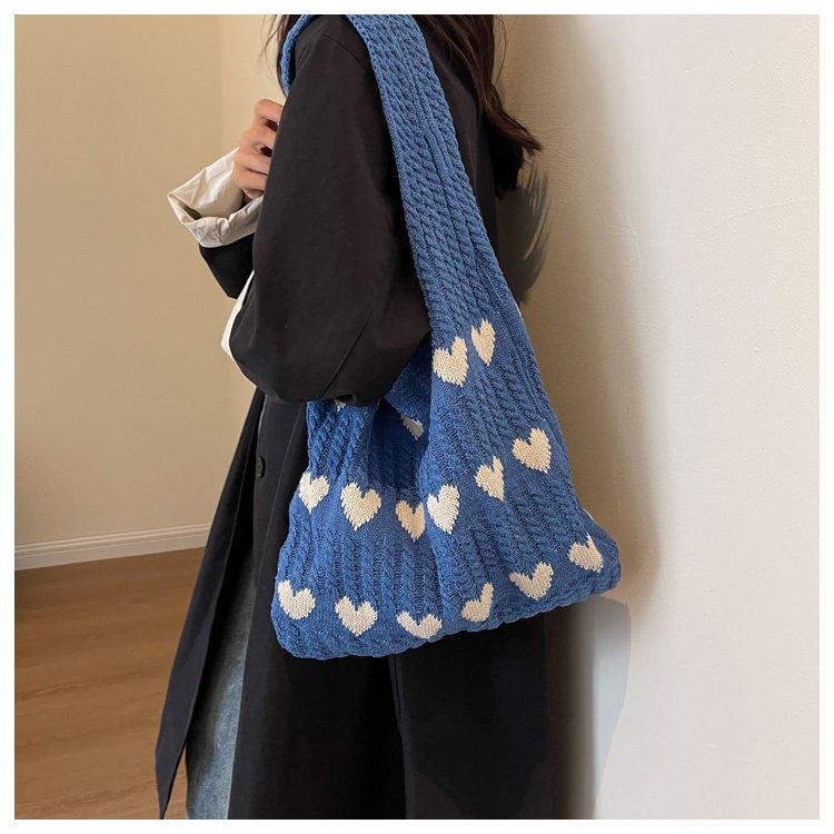 Ladies' Large Capacity Woven Bags, Commuting Shopping Bags, Grocery Bags