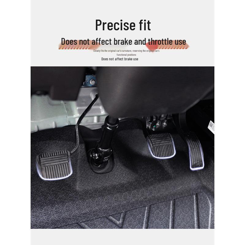 TPE Waterproof, Wear-Resistant Front Floor Mats for Foton Xiangling M1 Single-Row Flatbed Trucks