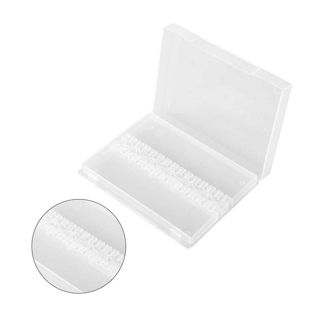 Boîte de rangement transparente pour forets de polissage et de meulage, 14 trous, professionnelle, pour nail art