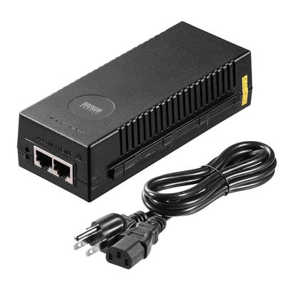 Sanwa Direct PoE Injector, IEEE 802.3af Compatible, Gigabit Support, Up To 100m, with Auto-MDIX, 1 Unit (500-SWH011)