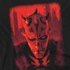 Star Wars: Maul-Shadow Lord Womens/Ladies Red City Poster T-Shirt