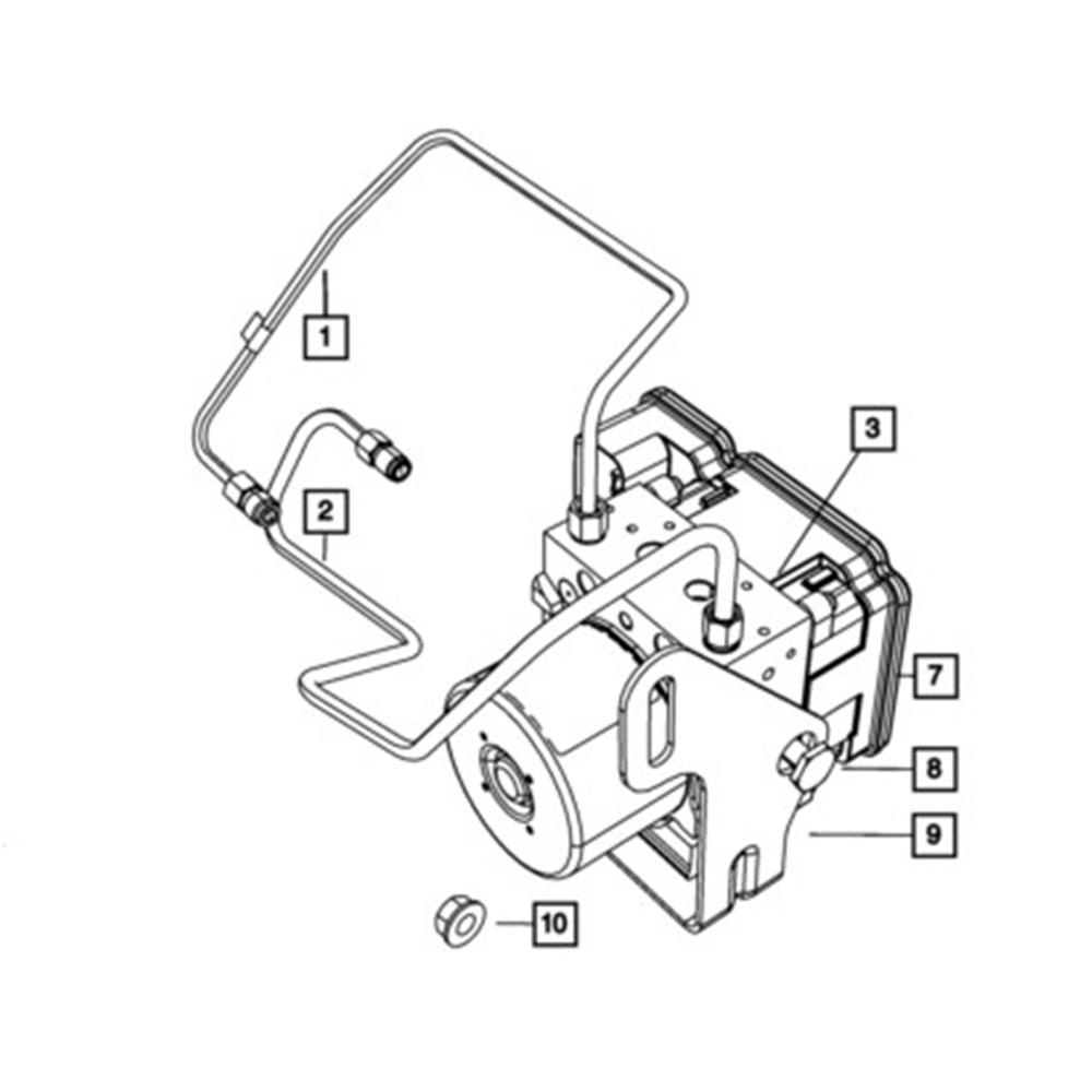 

Car ABS / Stability Control Hydraulic Unit Replacement 68046388AA