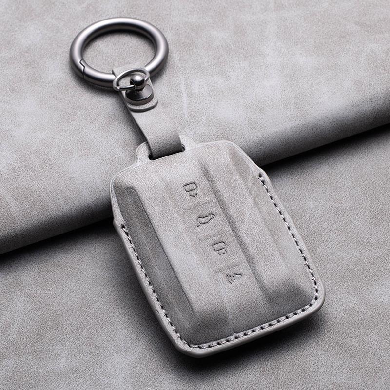 Styling Mouldings Leather Car Smart Remote Key Case Fob Cover For Geat Wall GWM WEY TANK 300 500 Tank300 Tank500 Auto Keychain A