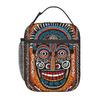 Bronze Cartoon Tribal Face Insulated Lunch Bag for Women Children Leakproof Food Boxes Thermal Lunch Box Tote