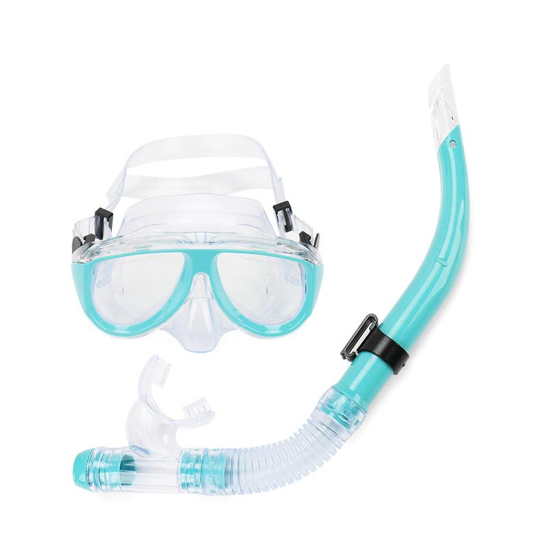Large vision mask, tempered glass diving goggles set.