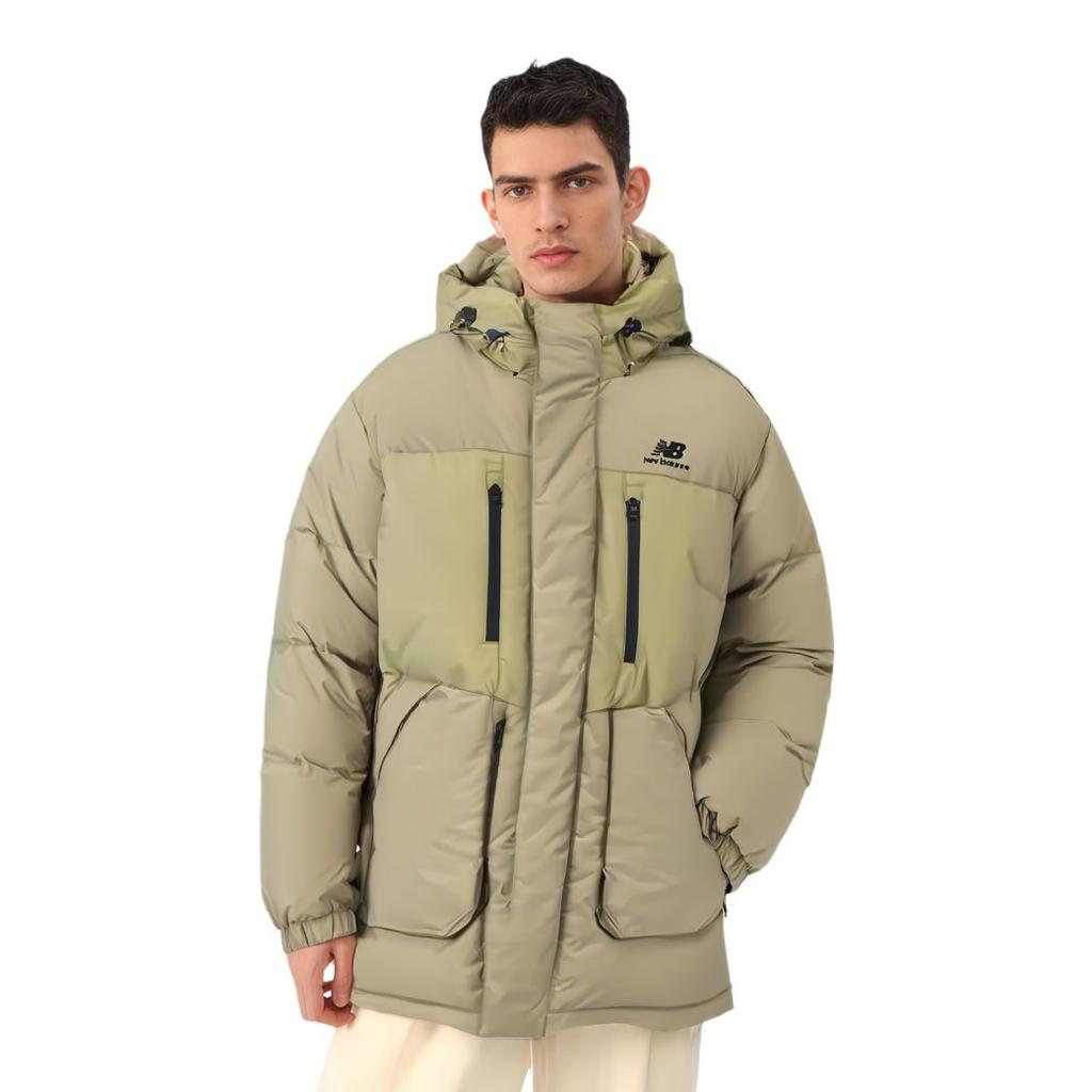 New Balance Down Jackets Men's Khaki Hooded Moderate Other NPA43111-BEI