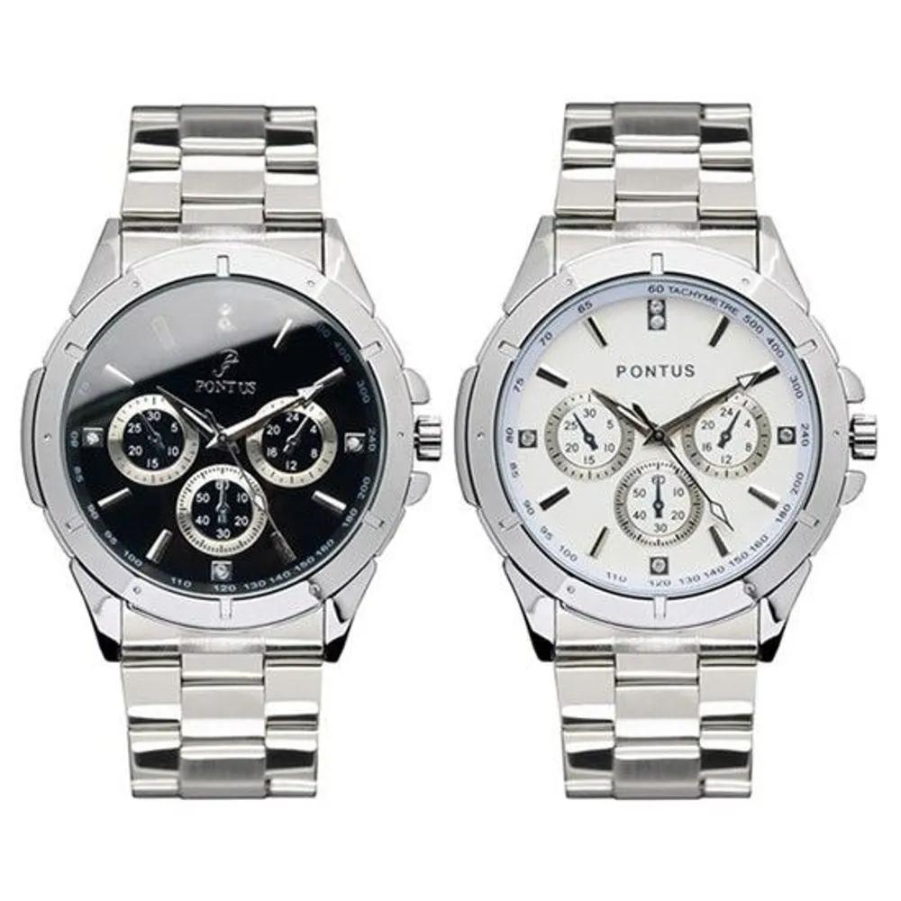 PO-1006F Men s Metal Watch Men s Watch Men s Watch Metal Watch Men s Metal Watch Black (Large) / Not Selected