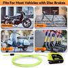 1.2M Yellow Disc Lock Reminder Cable Lock Anti-Theft Rope Alarm Disc Lock Spring Cable Security Reminder for Motorcycle