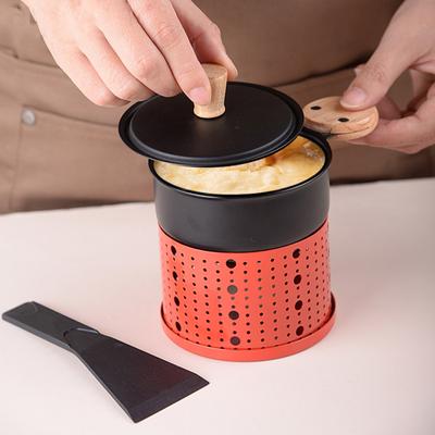 Tragbarer Käsekerzenofen mit Halter Spatel Platzsparend Einfach Elegant Käseschmelzer Multifunktional
